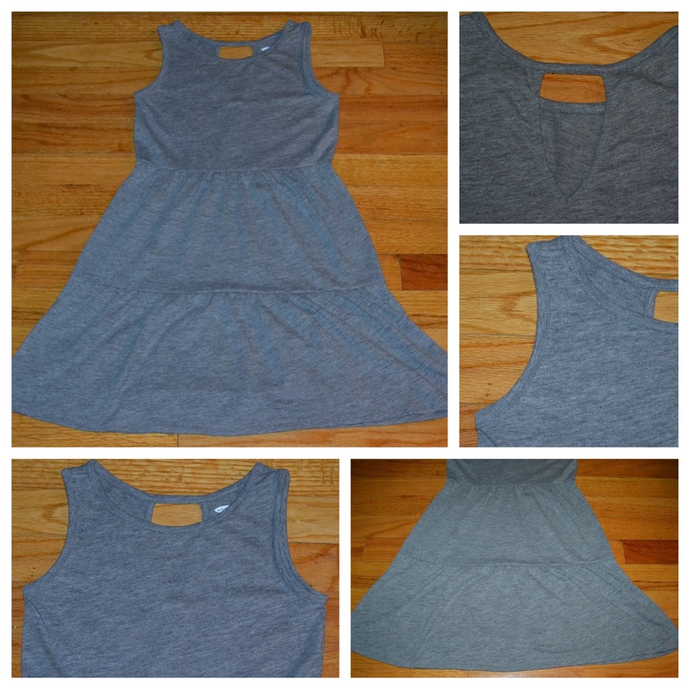 Youth girls Old Navy gray dress, size M 8